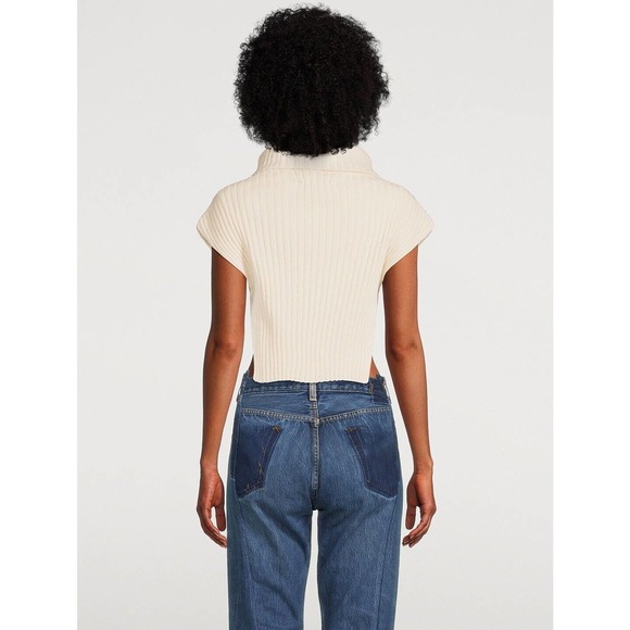 NWOT Vanessa Hong X Birgitte Herskind Womens Vally Cowl Neck Sweater Small Cream - Picture 4 of 14